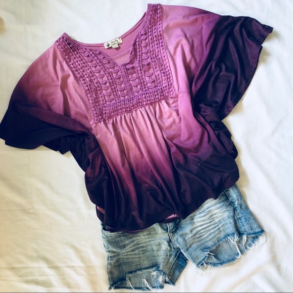 Dip dye ombré top - Picture 3 of 4